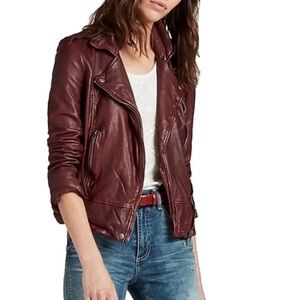 Lucky brand leather motor jacket XS